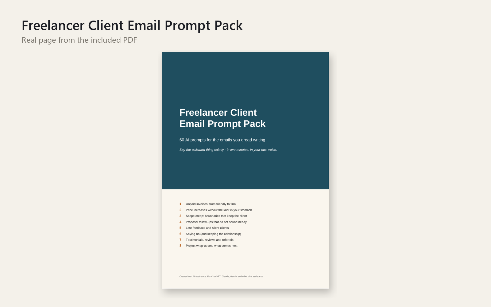 Freelancer Client Email Prompt